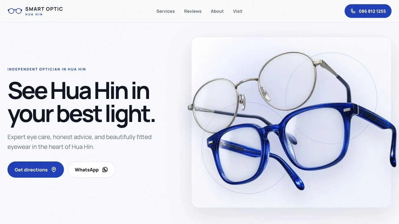 Smart Optic website homepage